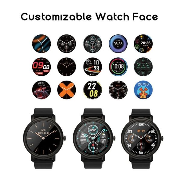 Mibro Air 1.3 inch TFT Color Touch Screen Smart Watch, IP68 Waterproof with Silicone Watchband, Support 12 Sport Modes / Heart Rate Monitoring / Sleep Monitor (Black) - Image 7