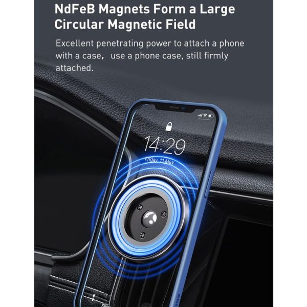 Baseus SULD-01 Car Dashboard Air Outlet Magnetic Mobile Phone Bracket Holder (Black) - Image 7