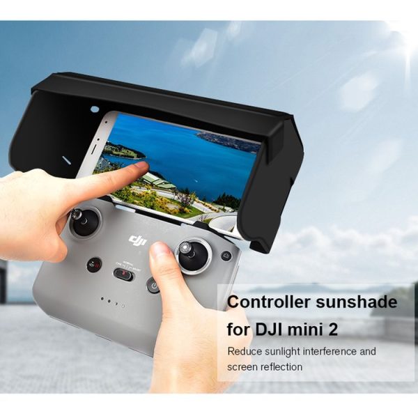 STARTRC 1108859 Dedicated Foldable Remote Control Magnetic Sunshade Anti-reflective Plate for DJI Mini 2 / Mavic Air 2 / Air 2S (Black) - Image 5