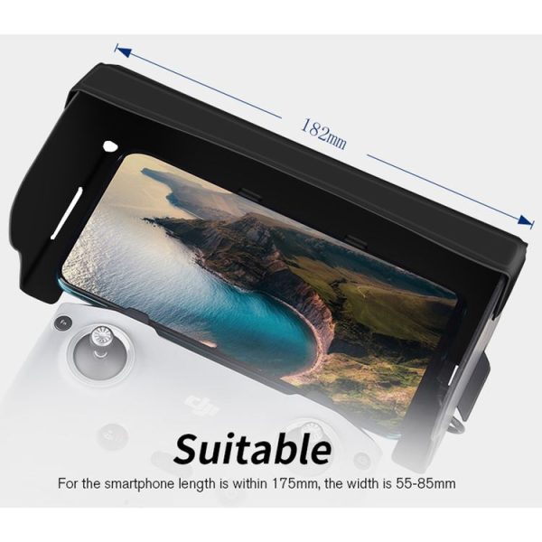 STARTRC 1108859 Dedicated Foldable Remote Control Magnetic Sunshade Anti-reflective Plate for DJI Mini 2 / Mavic Air 2 / Air 2S (Black) - Image 8