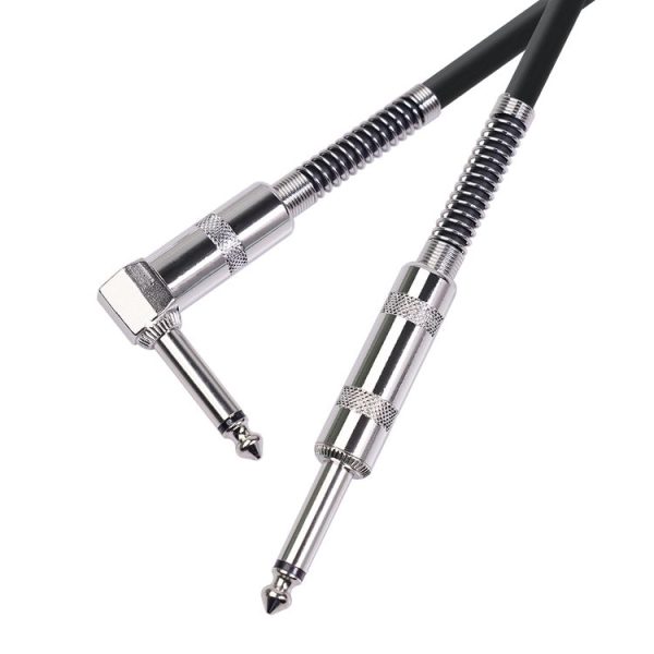 TC048SL 6.35mm Plug Straight to Elbow Electric Guitar Audio Cable, Cable Length: 3m - Image 2