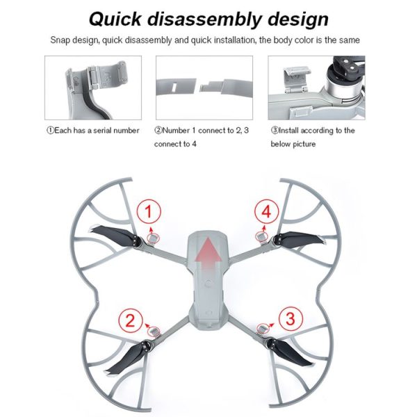 STARTRC 1108363 Drone Propeller Protective Guard Anti-collision Ring for DJI Mavic Air 2 (Grey) - Image 13
