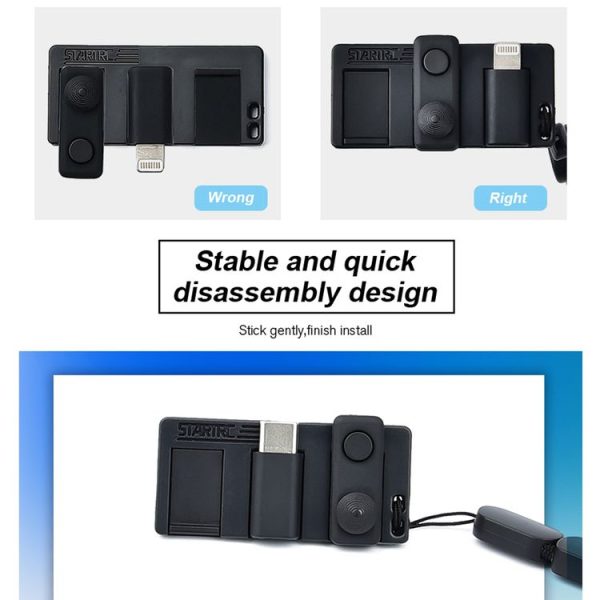 STARTRC 1108888 3 PCS / Set Multi-function Sunshade Lens Protective Cover Storage Board Set for DJI OSMO Pocket 2 (Black) - Image 11