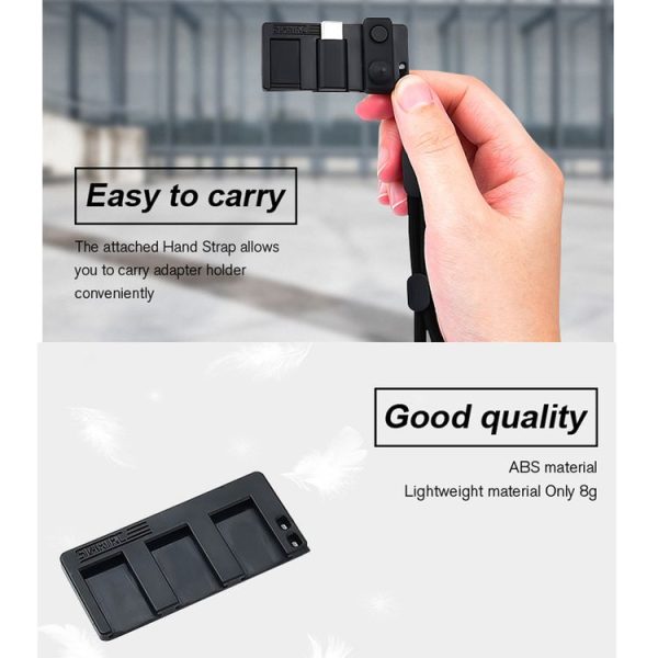 STARTRC 1108888 3 PCS / Set Multi-function Sunshade Lens Protective Cover Storage Board Set for DJI OSMO Pocket 2 (Black) - Image 12