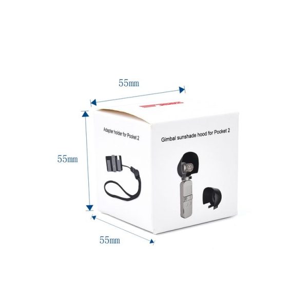 STARTRC 1108888 3 PCS / Set Multi-function Sunshade Lens Protective Cover Storage Board Set for DJI OSMO Pocket 2 (Black) - Image 4