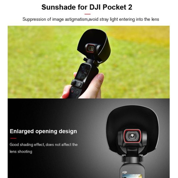 STARTRC 1108888 3 PCS / Set Multi-function Sunshade Lens Protective Cover Storage Board Set for DJI OSMO Pocket 2 (Black) - Image 6