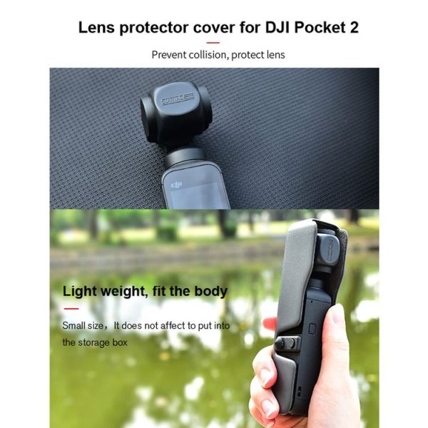 STARTRC 1108888 3 PCS / Set Multi-function Sunshade Lens Protective Cover Storage Board Set for DJI OSMO Pocket 2 (Black) - Image 8