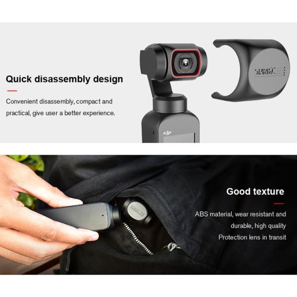 STARTRC 1108888 3 PCS / Set Multi-function Sunshade Lens Protective Cover Storage Board Set for DJI OSMO Pocket 2 (Black) - Image 9