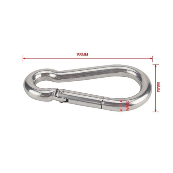 RV Trailer Spring Safety Rope Breakaway Cable, Safety Buckle Size: M10 x 100mm (Orange) - Image 6
