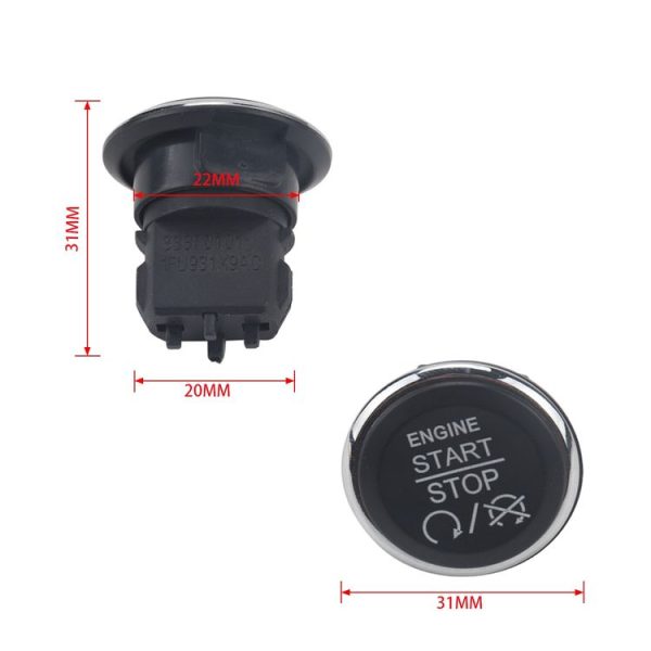Car Push Bottom Start Switch + Tool Kits 1FU931X9AC for Jeep Grand Cherokee / Dodge - Image 6