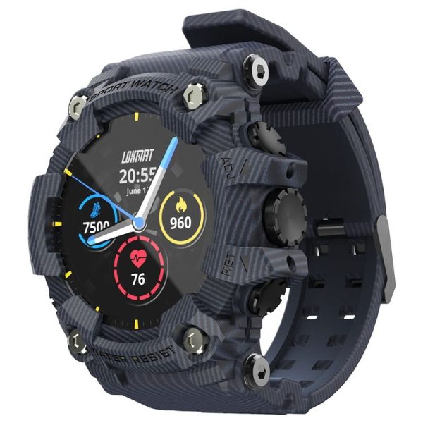 Lokmat ATTACK 1.28 inch TFT LCD Screen Smart Watch, Support Sleep Monitor / Heart Rate Monitor / Blood Pressure Monitor (Denim Blue)