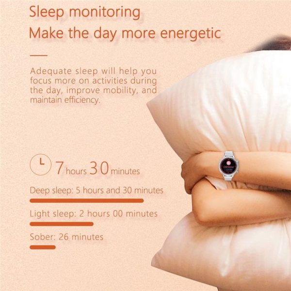 Lokmat M3 1.1 inch IPS Screen Smart Watch, Support Sleep Monitor / Heart Rate Monitor / Menstrual Period Prediction (Black) - Image 8