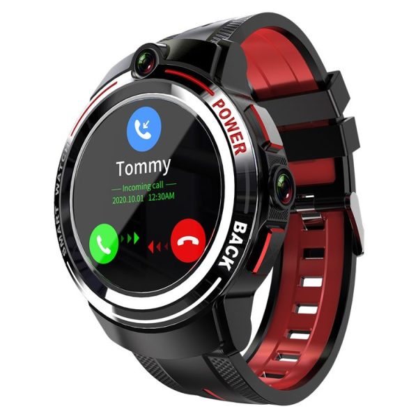 Lokmat APPLLP 3 1.39 inch AMOLED Screen Dual Cameras Smart Watch, Support Video Call / Heart Rate Monitor / Music Play, 3G+32GB (Black)