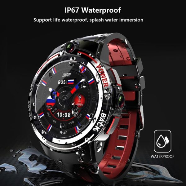 Lokmat APPLLP 3 1.39 inch AMOLED Screen Dual Cameras Smart Watch, Support Video Call / Heart Rate Monitor / Music Play, 3G+32GB (Black) - Image 13