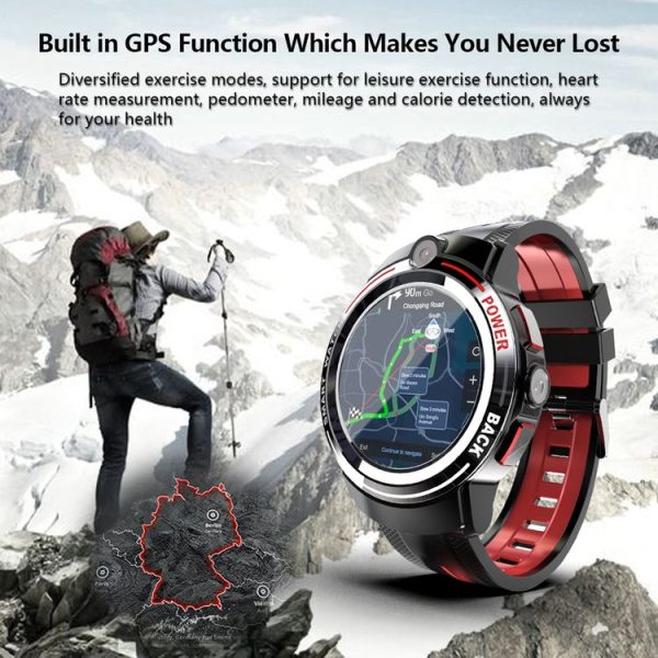 Lokmat APPLLP 3 1.39 inch AMOLED Screen Dual Cameras Smart Watch, Support Video Call / Heart Rate Monitor / Music Play, 3G+32GB (Black) - Image 18