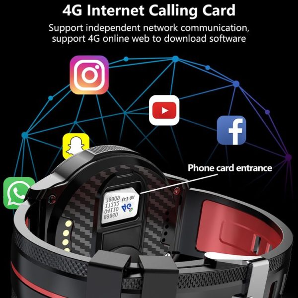 Lokmat APPLLP 3 1.39 inch AMOLED Screen Dual Cameras Smart Watch, Support Video Call / Heart Rate Monitor / Music Play, 3G+32GB (Black) - Image 8