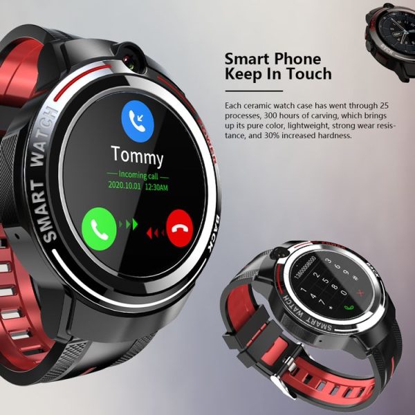 Lokmat APPLLP 3 1.39 inch AMOLED Screen Dual Cameras Smart Watch, Support Video Call / Heart Rate Monitor / Music Play, 3G+32GB (Black) - Image 9