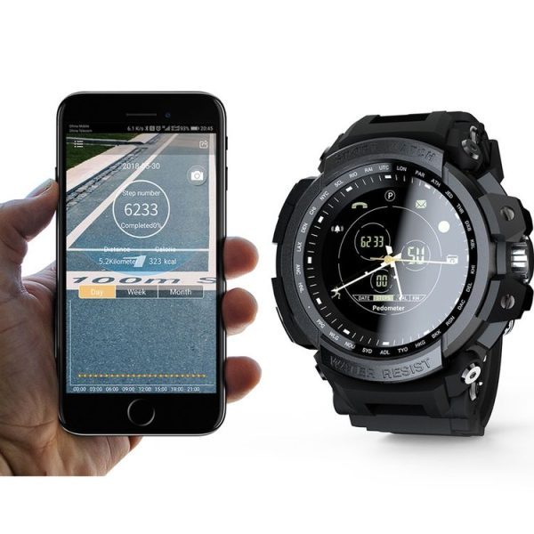 Lokmat MK28 1.4 inch FSTN Screen IP68 Waterproof Smart Watch, Support Information Reminder / Remote Camera / Sport Record (Black) - Image 11