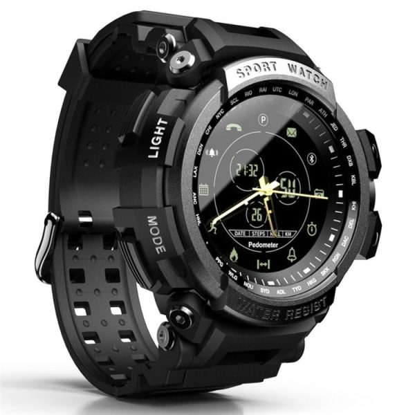 Lokmat MK28 1.4 inch FSTN Screen IP68 Waterproof Smart Watch, Support Information Reminder / Remote Camera / Sport Record (Black) - Image 2