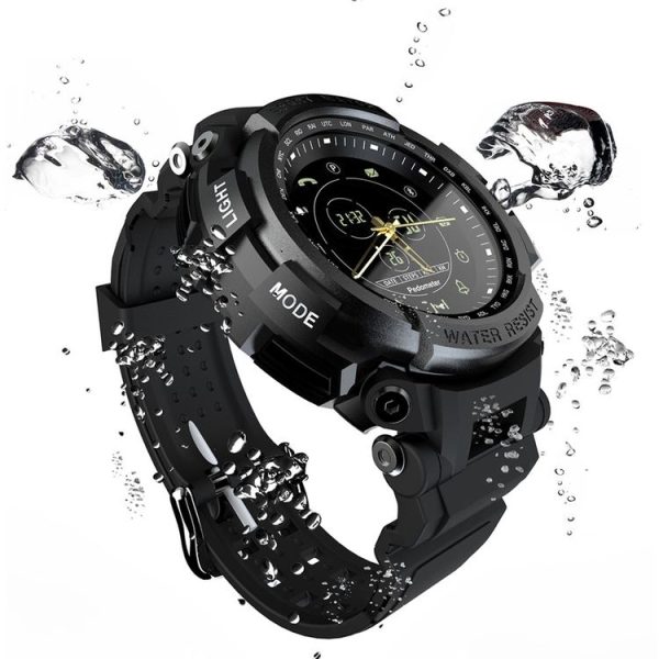 Lokmat MK28 1.4 inch FSTN Screen IP68 Waterproof Smart Watch, Support Information Reminder / Remote Camera / Sport Record (Black) - Image 5