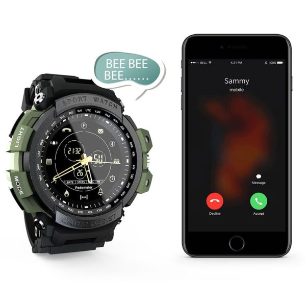 Lokmat MK28 1.4 inch FSTN Screen IP68 Waterproof Smart Watch, Support Information Reminder / Remote Camera / Sport Record (Black) - Image 7