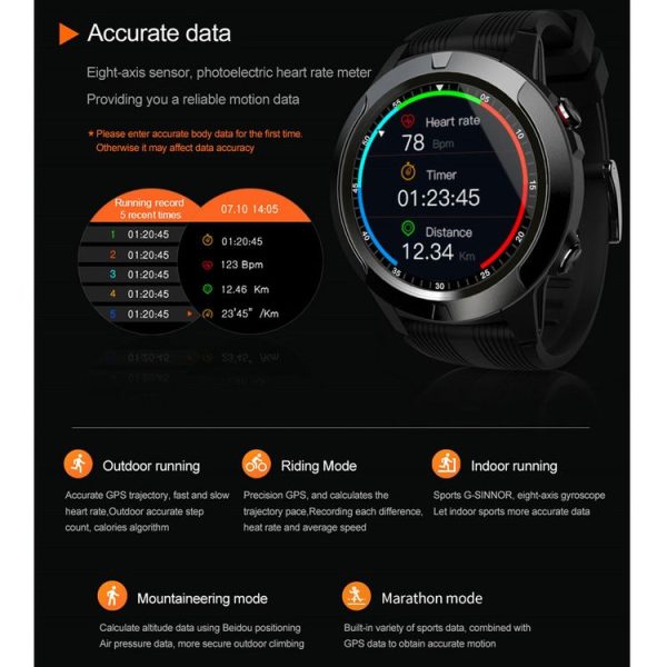 Lokmat TK04 1.3 inch IPS Touch Screen IP67 Waterproof Smart Watch, Support Sleep Bluetooth Call & Music Play / Heart Rate Monitor / Blood Pressure Monitor (Black) - Image 11