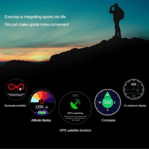 Lokmat TK04 1.3 inch IPS Touch Screen IP67 Waterproof Smart Watch, Support Sleep Bluetooth Call & Music Play / Heart Rate Monitor / Blood Pressure Monitor (Black) - Image 13