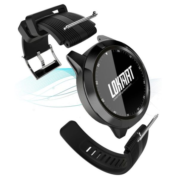 Lokmat TK04 1.3 inch IPS Touch Screen IP67 Waterproof Smart Watch, Support Sleep Bluetooth Call & Music Play / Heart Rate Monitor / Blood Pressure Monitor (Black) - Image 4