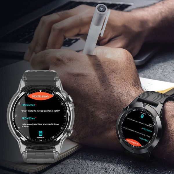 Lokmat TK04 1.3 inch IPS Touch Screen IP67 Waterproof Smart Watch, Support Sleep Bluetooth Call & Music Play / Heart Rate Monitor / Blood Pressure Monitor (Black) - Image 8