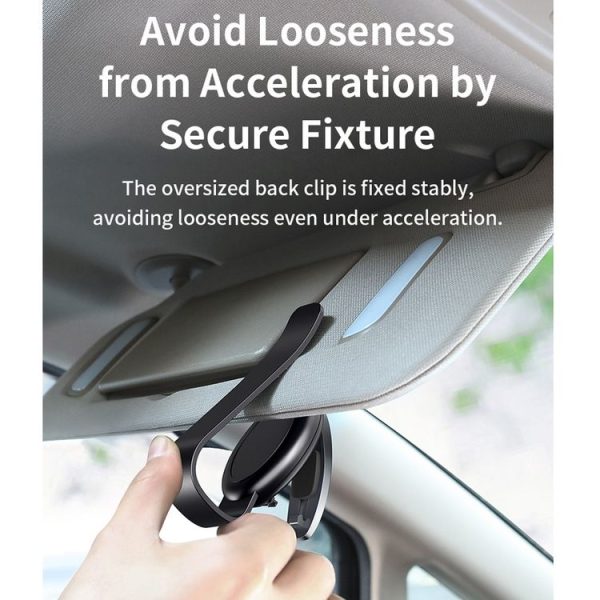 ROCK Car Glasses Clip Holder for Sun Visor (Black) - Image 10