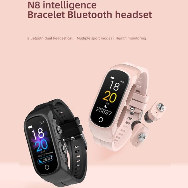 HAMTOD N8 0.96 inch Color Screen Smart Watch, Support Bluetooth Dual Headset Calls / Multiple Sports Modes / Message Push / Heart Rate Monitoring / Sleep Monitoring / Blood Pressure Measurement / Weather (Black) - Image 15
