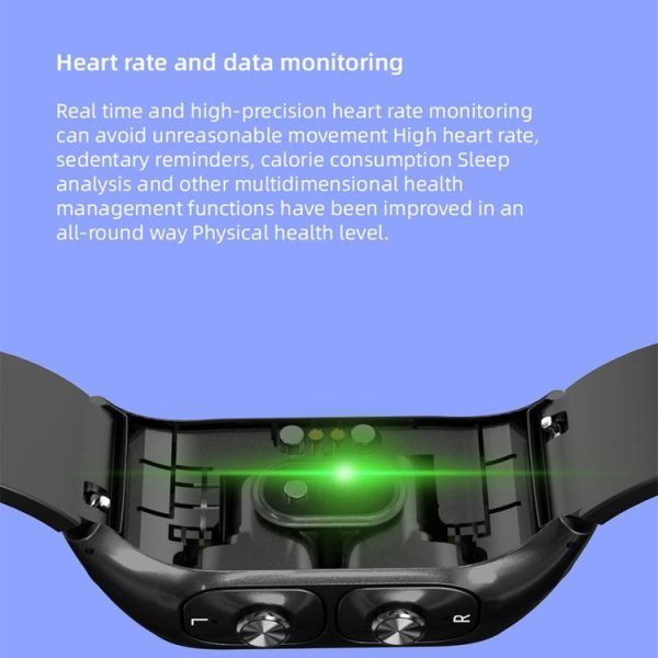 HAMTOD N8 0.96 inch Color Screen Smart Watch, Support Bluetooth Dual Headset Calls / Multiple Sports Modes / Message Push / Heart Rate Monitoring / Sleep Monitoring / Blood Pressure Measurement / Weather (Black) - Image 9