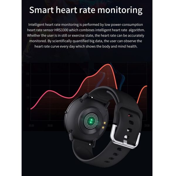 HAMTOD DM118 1.3 inch HD Color Screen Smart Sport Watch, Support Multiple Sports Modes / Message Push / Heart Rate Monitoring / Sleep Monitoring / Blood Pressure Measurement (Silver) - Image 13