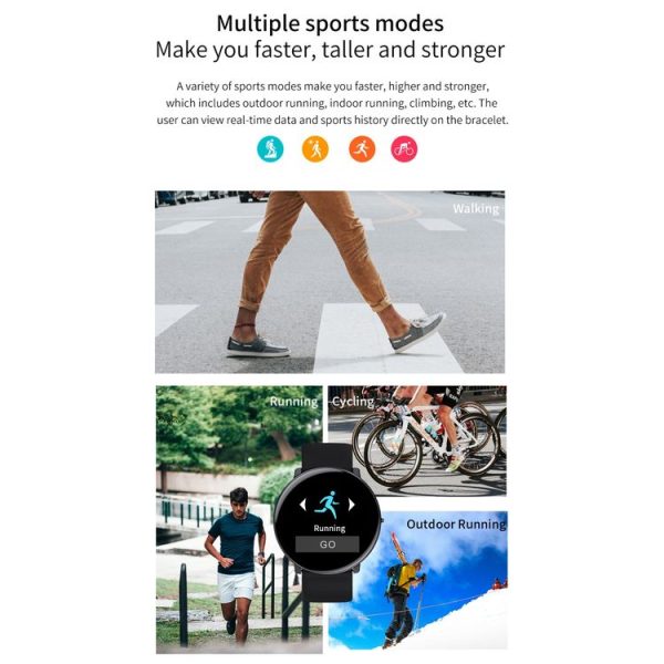 HAMTOD DM118 1.3 inch HD Color Screen Smart Sport Watch, Support Multiple Sports Modes / Message Push / Heart Rate Monitoring / Sleep Monitoring / Blood Pressure Measurement (Silver) - Image 14