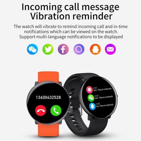 HAMTOD DM118 1.3 inch HD Color Screen Smart Sport Watch, Support Multiple Sports Modes / Message Push / Heart Rate Monitoring / Sleep Monitoring / Blood Pressure Measurement (Silver) - Image 16