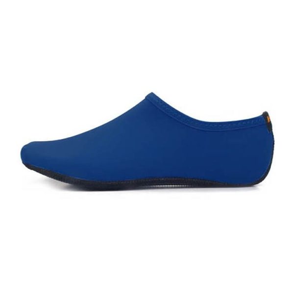 3mm Non-slip Rubber Embossing Texture Sole Solid Color Diving Shoes and Socks, One Pair (Navy Blue) - Image 2