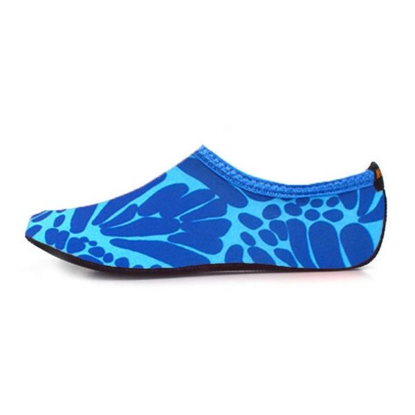 3mm Non-slip Rubber Embossing Texture Sole Figured Diving Shoes and Socks, One Pair, Size: XXXL (Blue) - Image 2