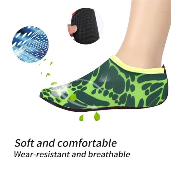 3mm Non-slip Rubber Embossing Texture Sole Figured Diving Shoes and Socks, One Pair, Size: XXXL (Blue) - Image 4