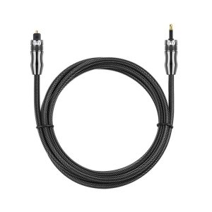 EMK OD6.0mm 3.5mm Digital Sound Toslink to Mini Toslink Digital Optical Audio Cable, Length: 2m
