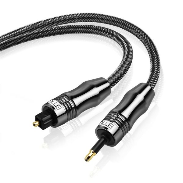 EMK OD6.0mm 3.5mm Digital Sound Toslink to Mini Toslink Digital Optical Audio Cable, Length: 2m - Image 5