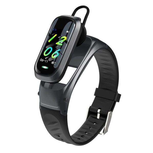 B9 0.96 inch TFT Color Screen AI Voice Smart Bracelet, Support Reject Call / Sleep Monitoring / Heart Rate Monitoring (Black)