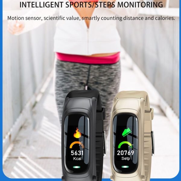 B9 0.96 inch TFT Color Screen AI Voice Smart Bracelet, Support Reject Call / Sleep Monitoring / Heart Rate Monitoring (Black) - Image 11