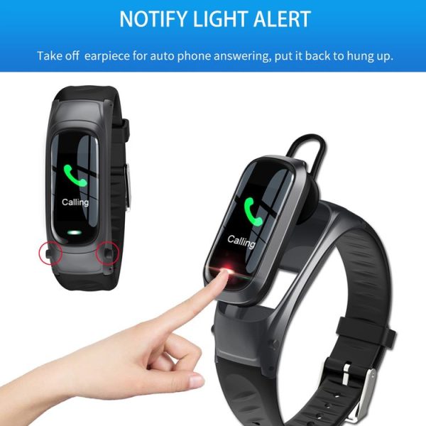 B9 0.96 inch TFT Color Screen AI Voice Smart Bracelet, Support Reject Call / Sleep Monitoring / Heart Rate Monitoring (Black) - Image 9