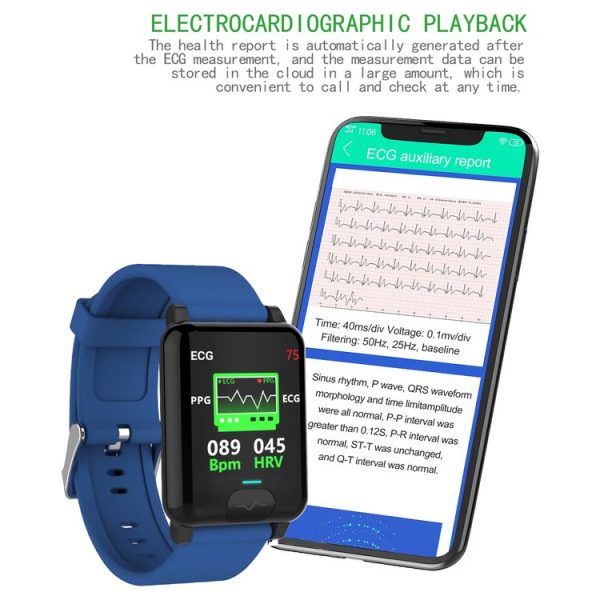 E04S 1.3 inch TFT Color Screen IP68 Waterproof Smart Bracelet, Support Body Temperature Monitoring / Blood Oxygen Monitoring / Heart Rate Monitoring, Style: TPU Strap (Red) - Image 12