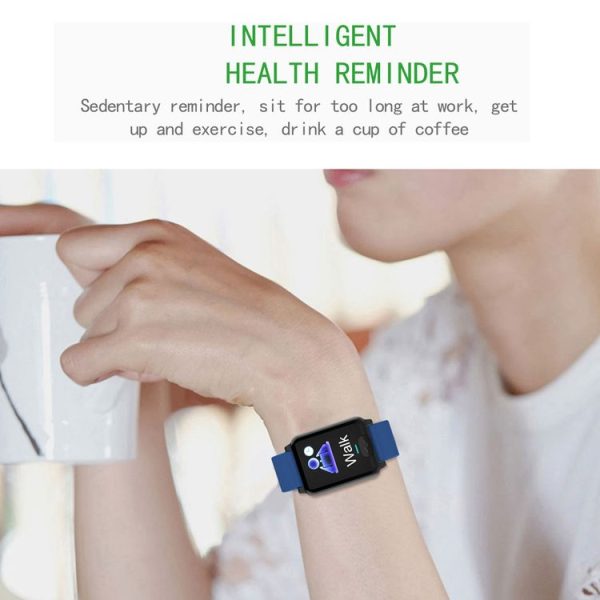 E04S 1.3 inch TFT Color Screen IP68 Waterproof Smart Bracelet, Support Body Temperature Monitoring / Blood Oxygen Monitoring / Heart Rate Monitoring, Style: TPU Strap (Red) - Image 17
