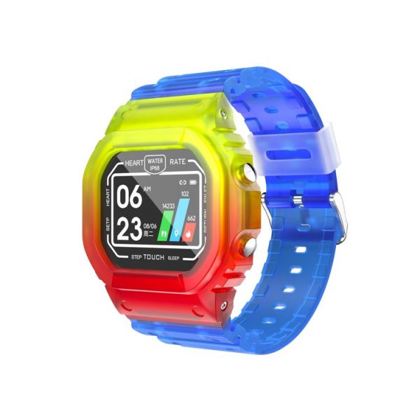 K16 1.14 inch TFT Color Screen IP68 Waterproof Smart Watch, Support Bluetooth Music / Sleep Monitoring / Heart Rate Monitoring (Colorful)