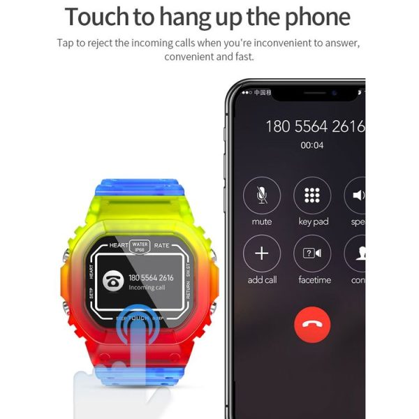 K16 1.14 inch TFT Color Screen IP68 Waterproof Smart Watch, Support Bluetooth Music / Sleep Monitoring / Heart Rate Monitoring (Colorful) - Image 11