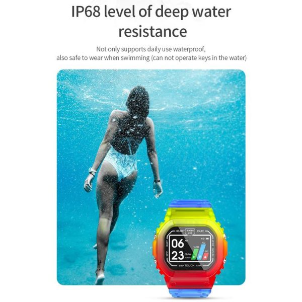 K16 1.14 inch TFT Color Screen IP68 Waterproof Smart Watch, Support Bluetooth Music / Sleep Monitoring / Heart Rate Monitoring (Colorful) - Image 7