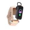 X4 1.14 inch HD Screen Bluetooth Earphone Smart Bracelet, Support Sleep Monitoring / Body Temperature Monitoring / Heart Rate Monitoring (Rose Gold)