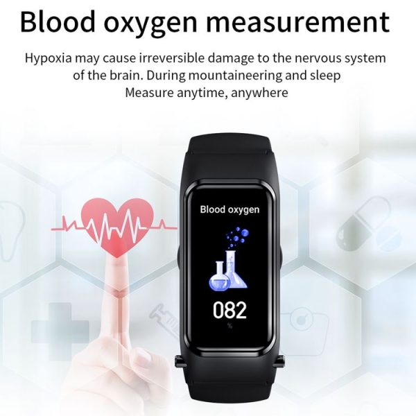 X4 1.14 inch HD Screen Bluetooth Earphone Smart Bracelet, Support Sleep Monitoring / Body Temperature Monitoring / Heart Rate Monitoring (Rose Gold) - Image 13
